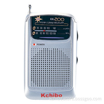 FM/AM 2-Band Radio Powered by UM4 1.5V x 2 Batteries